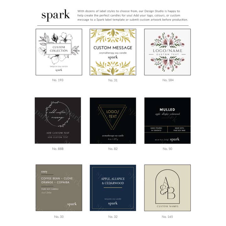 Bianco Opaco Candela personalizzata in vetro bianco opaco da 10 oz con etichetta e scatola regalo in vendita all'ingrosso su Faire15