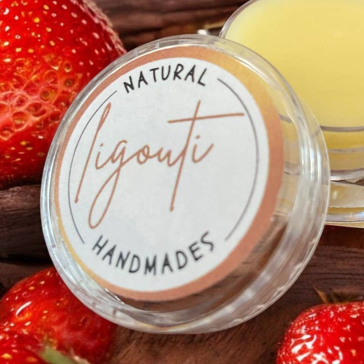 Baume Réparateur pour Lèvres au Suif Fraise Vanille pour la vente par Ligouti Marrakech