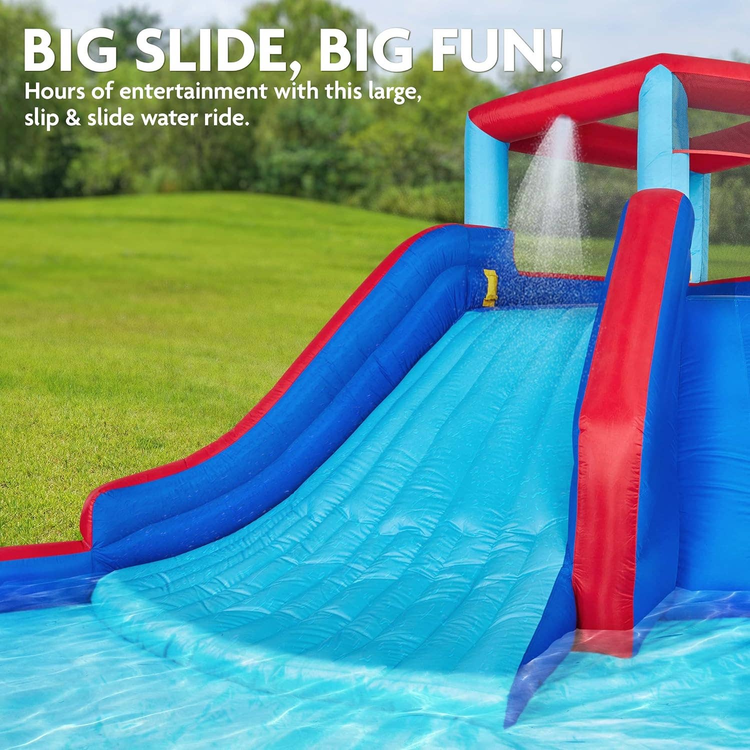 Sunny and Fun – wholesale Inflatables – Four Corner Inflatable Water Slide Park for Kids3