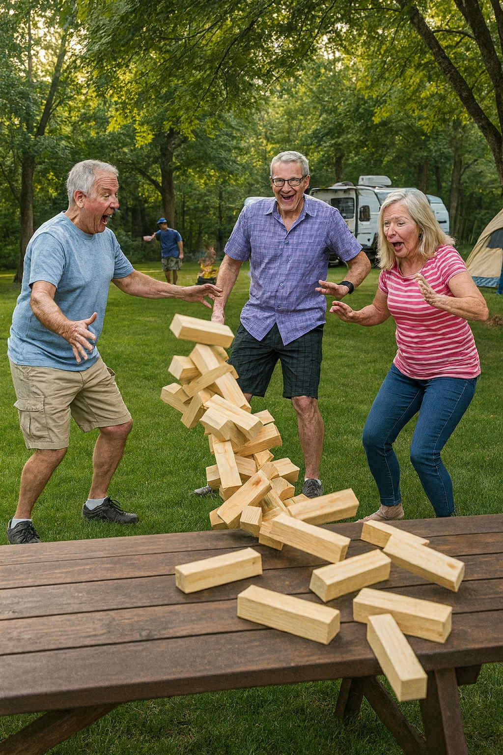 Stumps Custom Wood - Wholesale Stacking Game - Giant Tumbling Block Game – Personalized Wooden Stacking Tow2