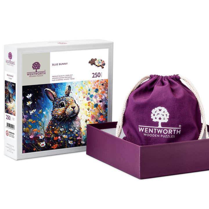 Blue Bunny for wholesale by Wentworth Puzzles