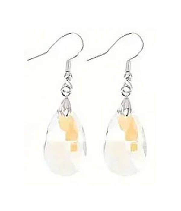 Jewelry Max - Wholesale Dangle Earrings - ( Y641 )  FACET STONE TEARDROP EARRING0