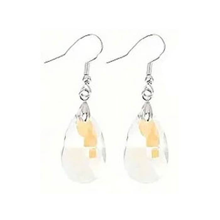 Jewelry Max - Wholesale Dangle Earrings - ( Y641 ) FACET STONE TEARDROP EARRING