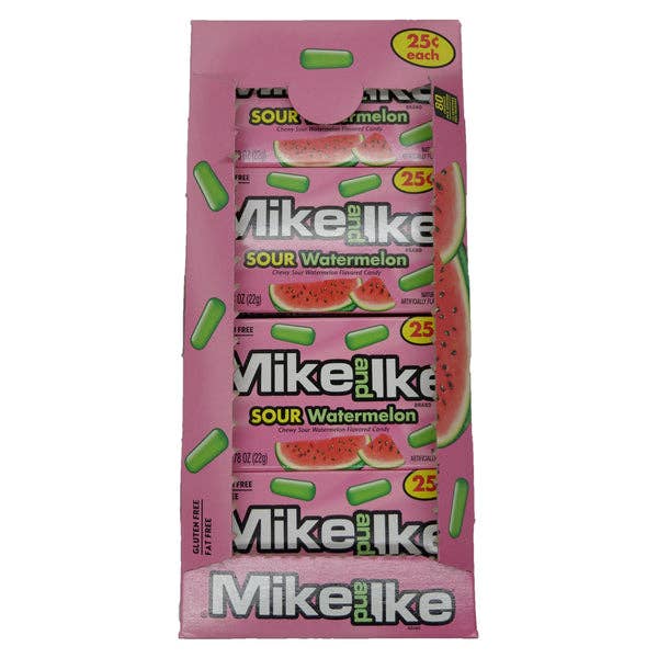 I Got Your Candy - Wholesale Gummy - Mike & Ike Sour Watermelon Pre-Priced 0.78oz - 24ct4
