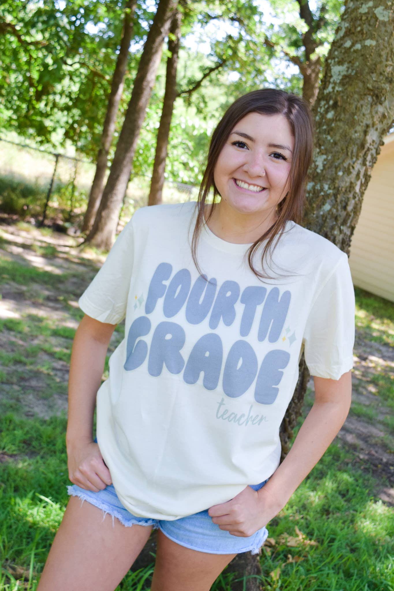 Spirit+Tribe - Wholesale Screen Printed T-Shirt - Women's - GRADE TEACHER4