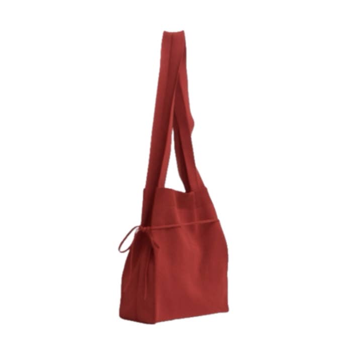 Avery Knit Tote : Wine for wholesale by Dotori Dotori