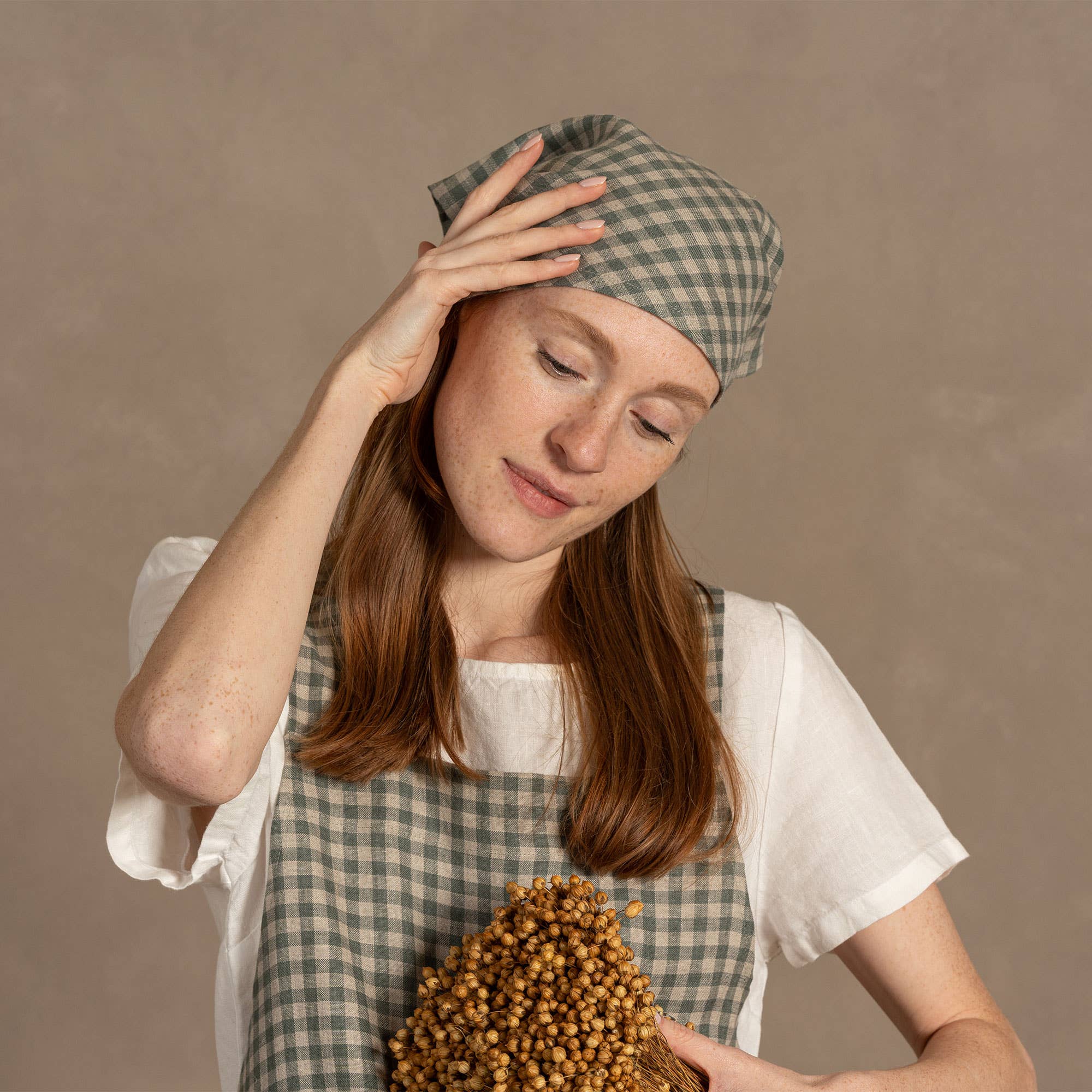 menique - Vendita all'ingrosso Bandana - Donna - Bandana triangolare unisex in lino1