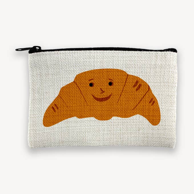 Petite pochette zippée pour croissant pour la vente par Rock Scissor Paper