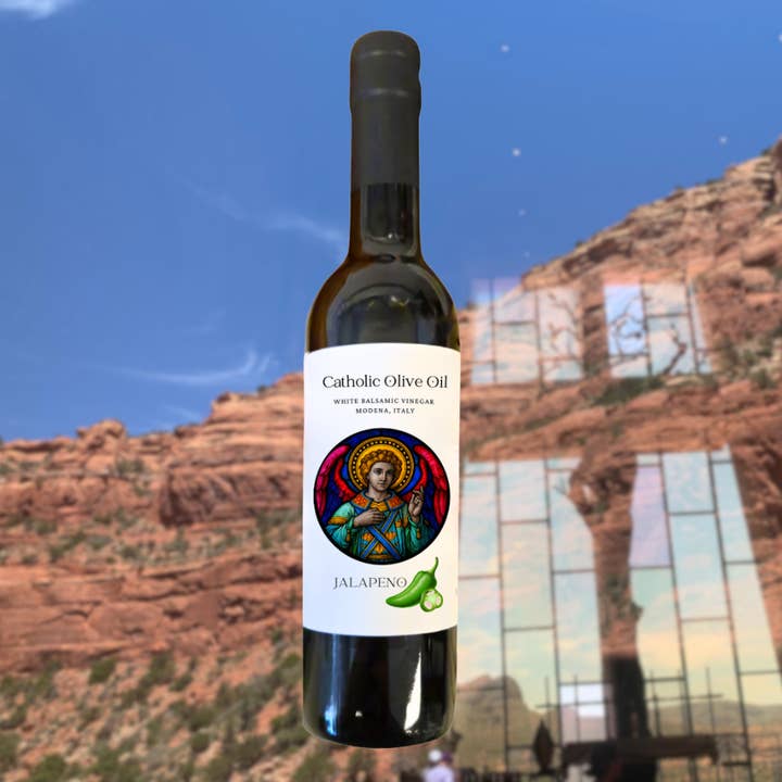 Angel of God Jalapeno White Balsamic for wholesale by Catholic Olive OIl
