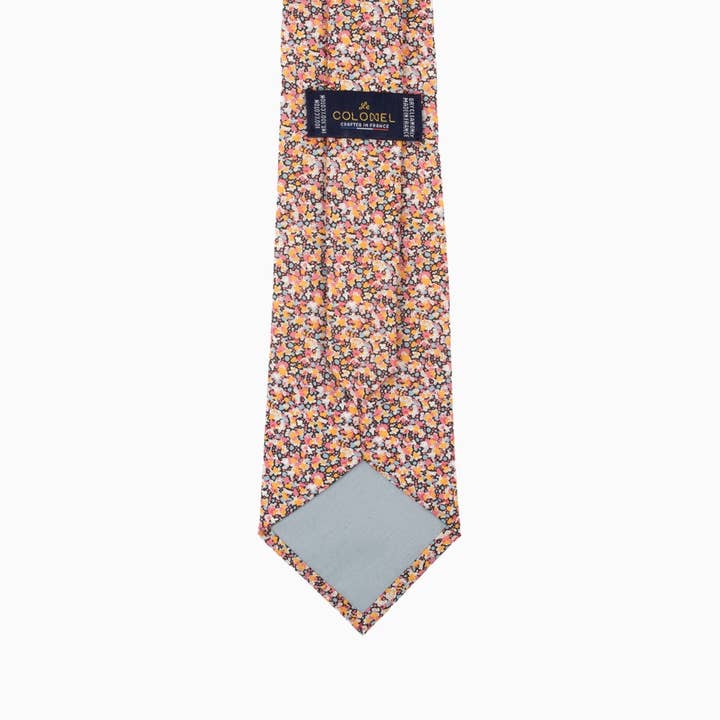 Le Colonel - Wholesale Necktie - Men's - Liberty Pepper tie orange / gray3