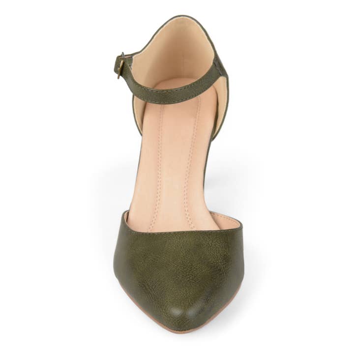 Journee - Wholesale Low Heels - Women's - Bettie D'Orsay Pump Heels In Faux Leather12