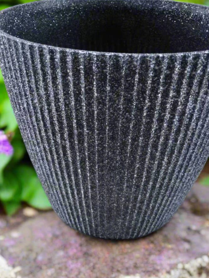 Vaso de flores Chelsea preto de 26cm por atacado de Marissa's Gifts