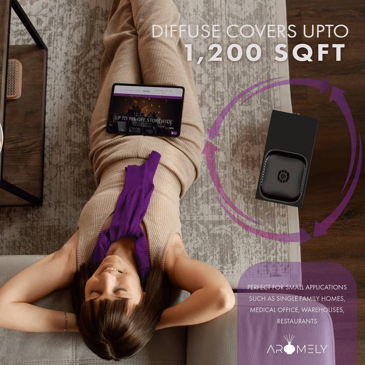 Aromely - Vente Diffuseur électronique - Diffuseur de parfum Aromery Smart HVAC jusqu'à 1 200 pieds carrés
