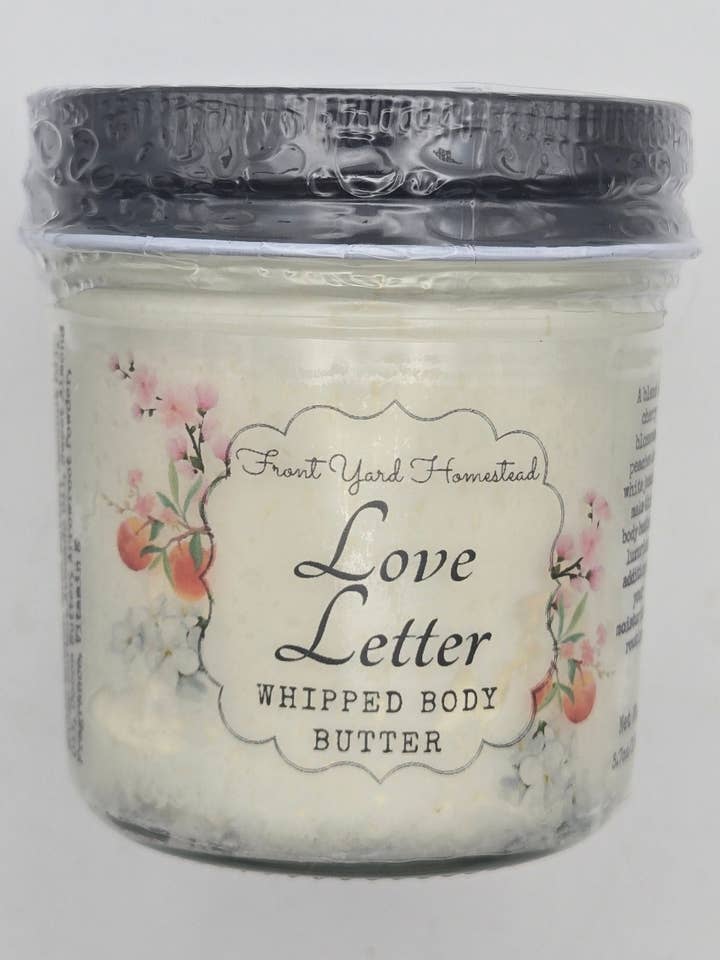 Love Letter Whipped Body Butter for wholesale by Front Yard Homestead Soap