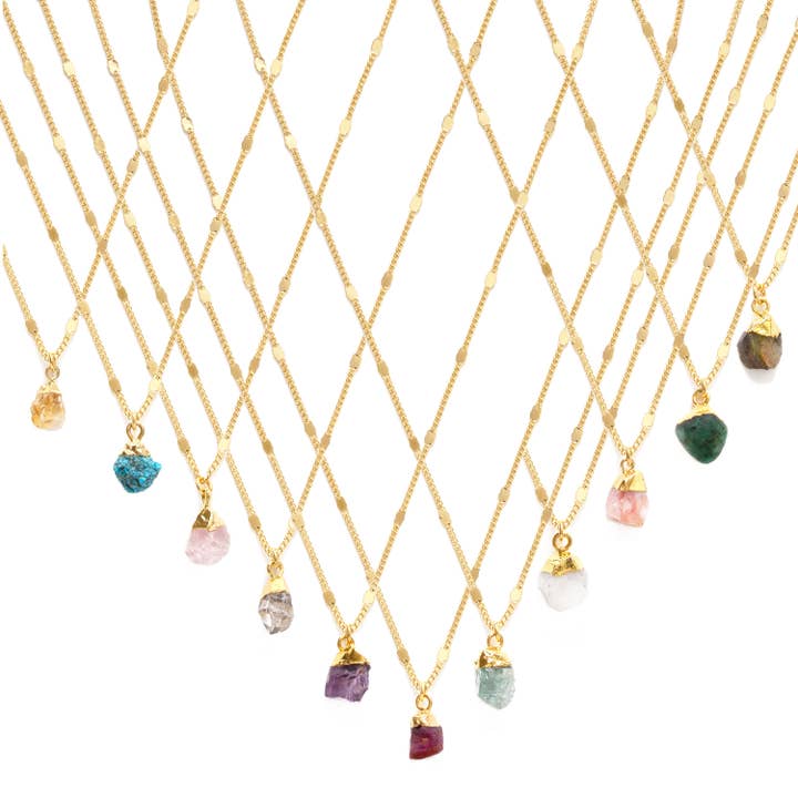 Amano Studio - Wholesale Pendant/Charm Necklace - Raw Cut Gemstone Necklaces