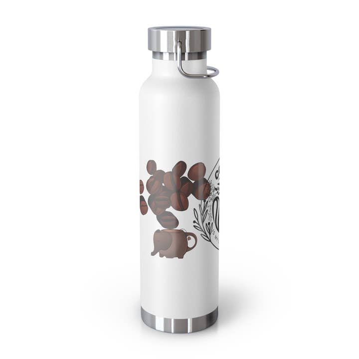 Coffee Bean Copper Vacuum Insulated Bottle, 22oz for wholesale by Coffeebre