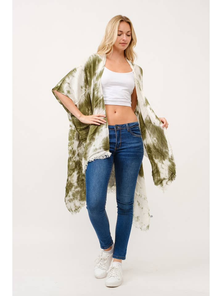 Raj Trading & Imports (USA) Inc. - Wholesale Kimono - Women's - Festival Tie Dye Kimono