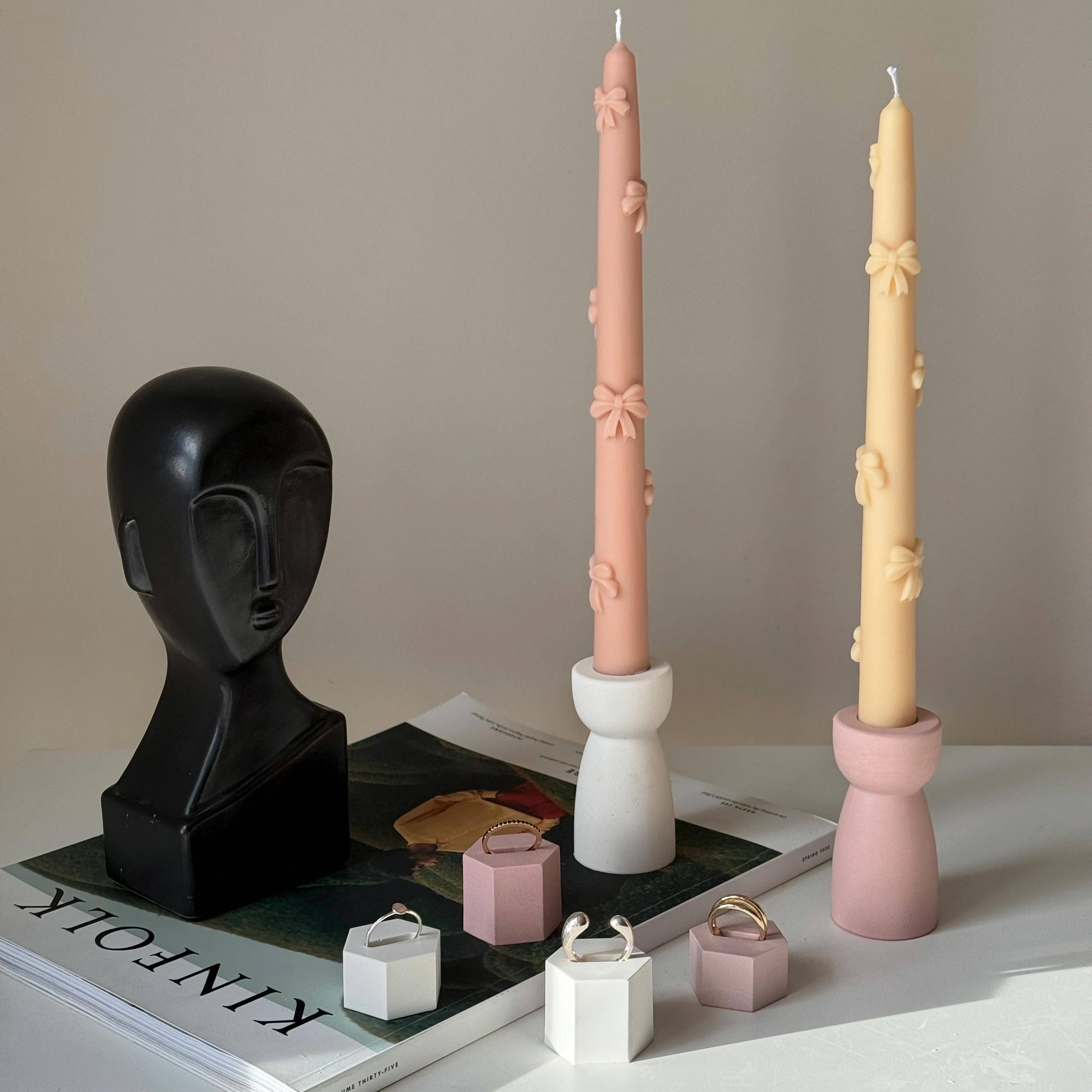 Estelle Studio - Wholesale Jewelry Stand & Display - Minimalist Jesmonite Ring Holder: Scandi Home Decor1