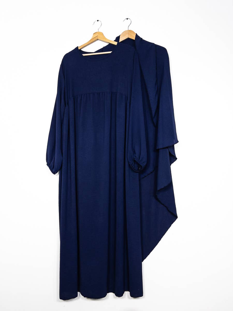 IDEAL OUTFIT - Wholesale Kaftan - Dames - 2-delige khimar en abaya set in jazzstijl ref:e2326+2501jazz50