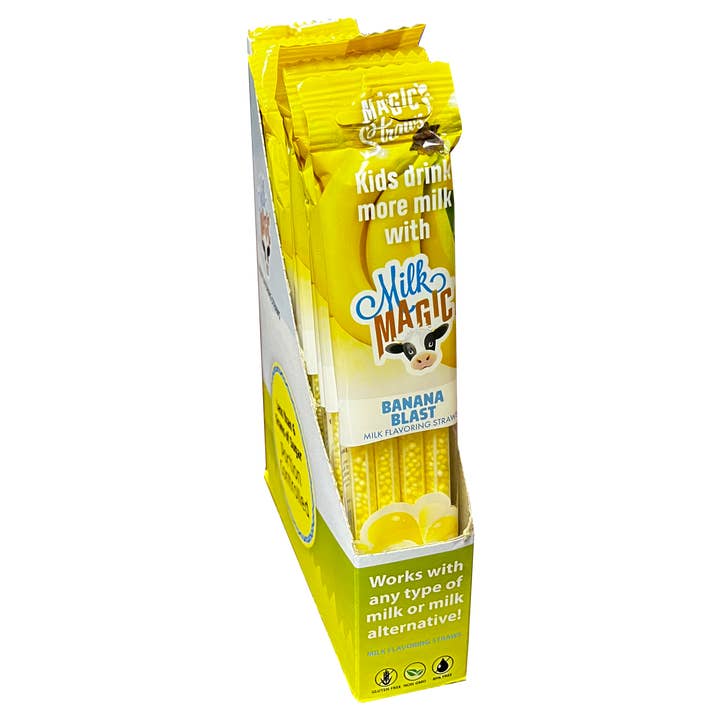 Magic Straws – wholesale Sugrör – Milk Magic Banana Blast Sugrör för mjölksmak3