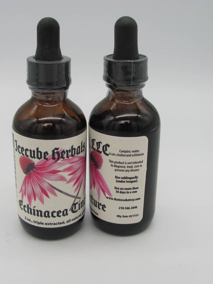 Icecube Herbals Echinacea Tincture for wholesale by Icecube Herbals LLC