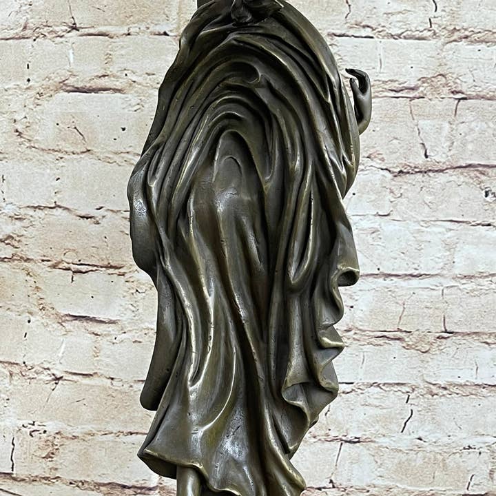Bronzhaus - Wholesale Sculpture - Figurative Greek Roman Woman Candle Holder Candelabra Bronze Sculpture Statue Art