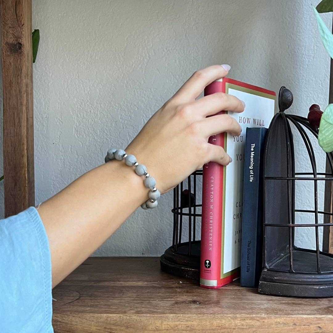 Humble Hilo - Vendita all'ingrosso Bracciale con perline - Bracciale Humble Hilo Sari Jewelry, con Perline di Tessuto e Perline Metalliche5