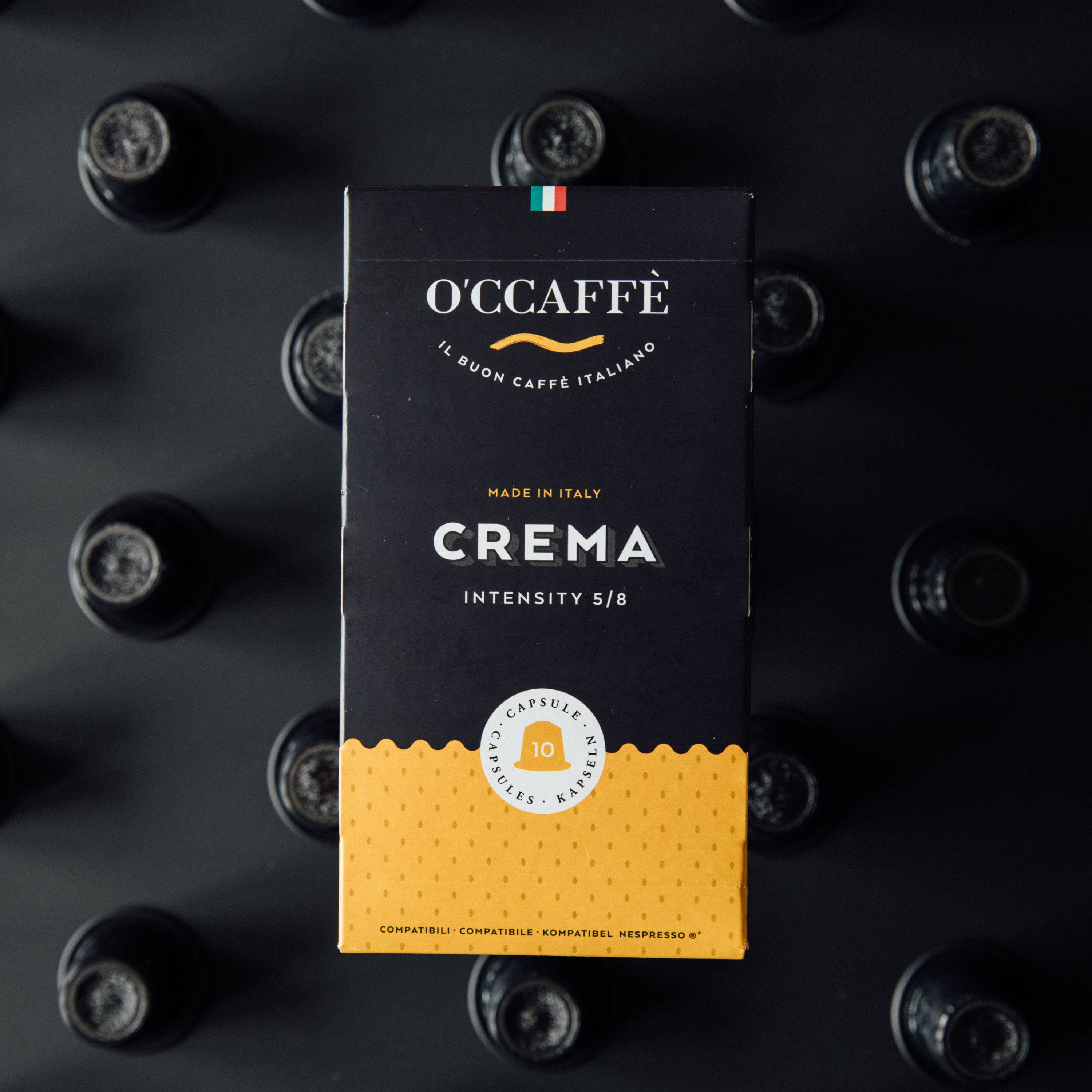 Italvi srl - Wholesale Coffee Pods - Nespresso compatibles capsules Aluminum  - Crema1