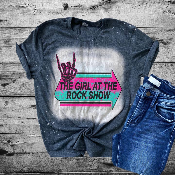 Flickan på rockshowen blekt förtvivlad tröja för wholesale av Antisocial Designs