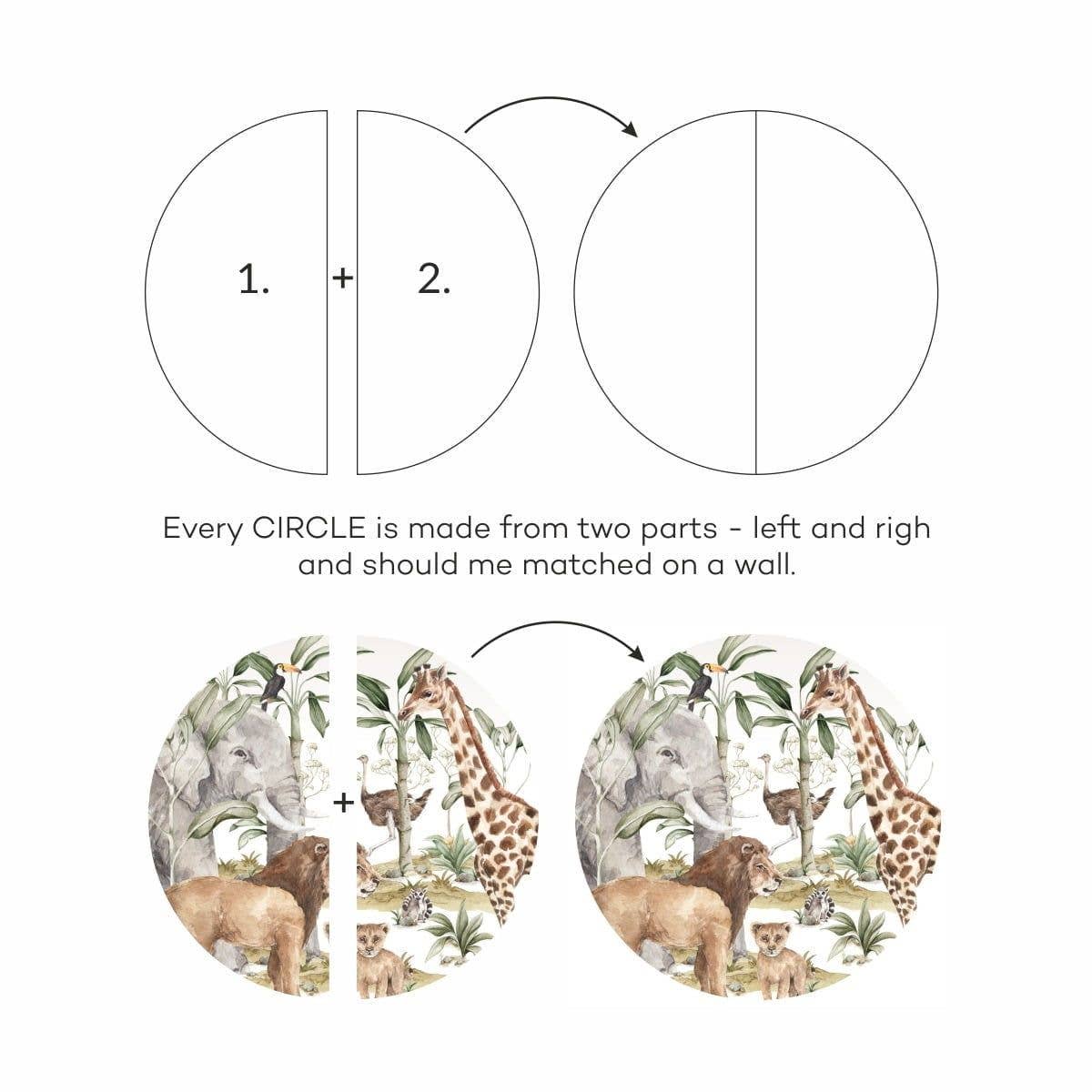 DEKORNIK - Wholesale Wallpaper - Savanna World In A Circle3