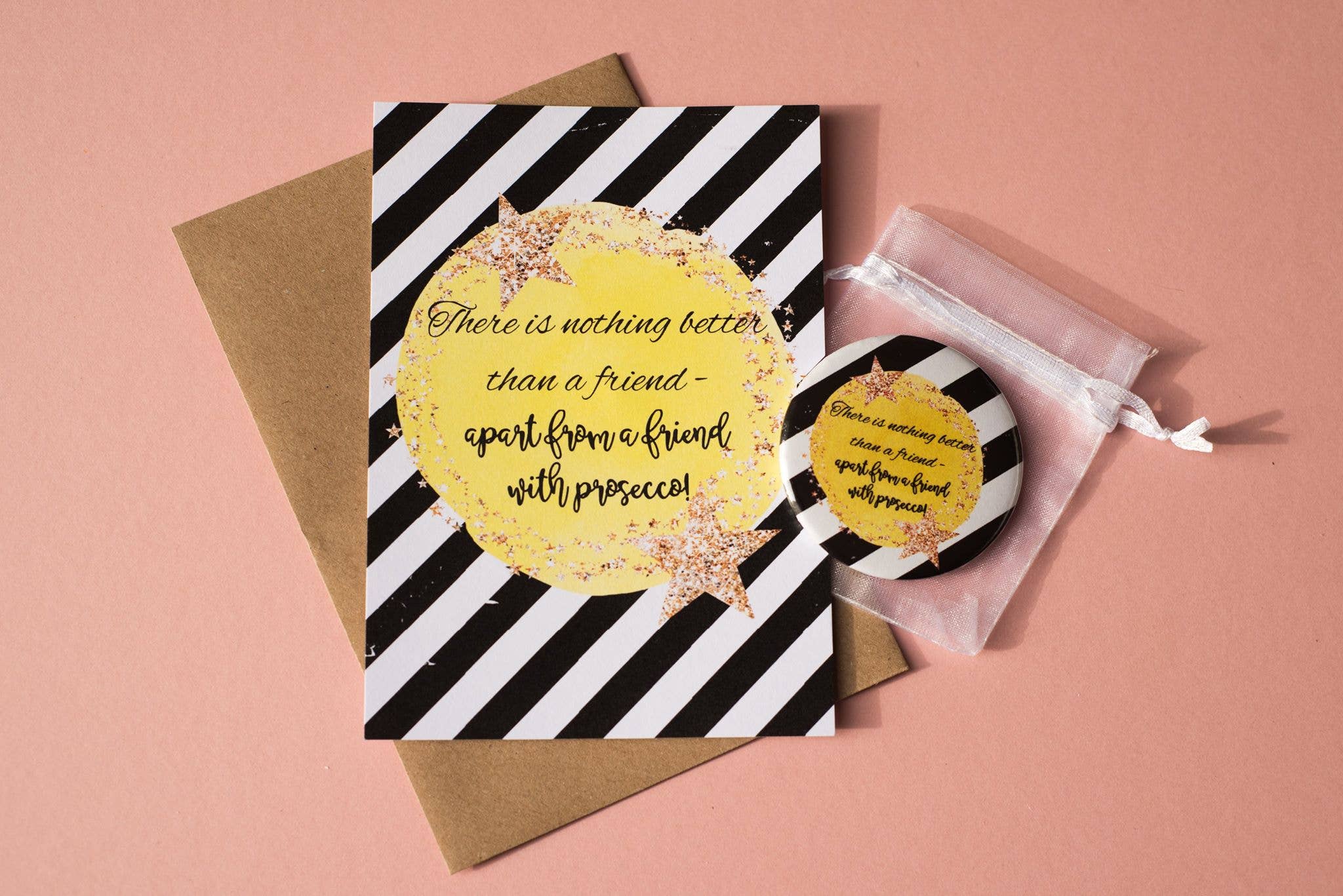 Dios Designs – wholesale Postcard – A6 Postcard Print - Yellow Star Alcohol13