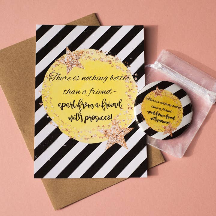 Dios Designs - Wholesale Postcard - A6 Postcard Print - Yellow Star Alcohol13