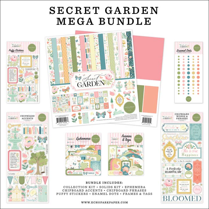 Mega Pack Jardín Secreto para venta al por mayor de Echo Park Paper Co.