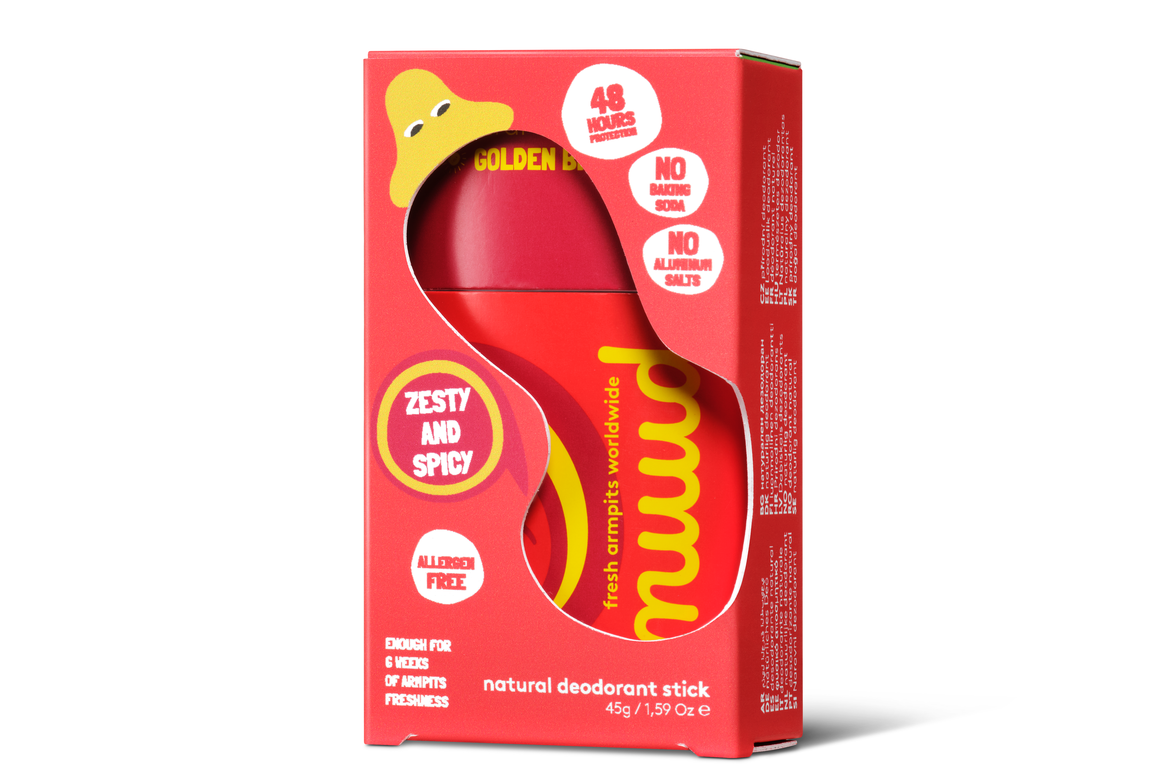 nuud.care – wholesale Deodorant – Unisex – nuud - natural, vegan Deodorant - Golden Breeze Stick1