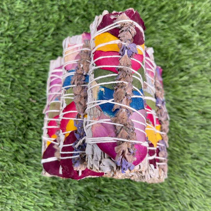 CaNatureLover - Wholesale Sage Bundle - ORGANIC 7 chakras white sage + Lavender, Hand Wrapped.2