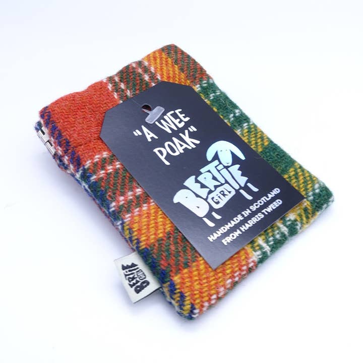 En Wee Poak - Orange Skotskternet for engroshandel hos Bertie Girl