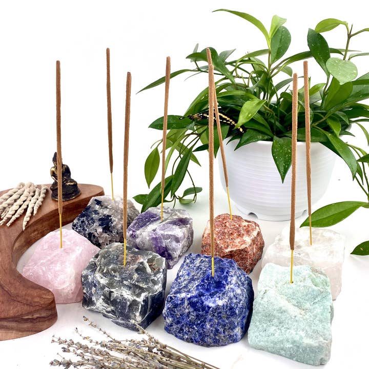 Rock Paradise - Wholesale Incense Holder - Rough Stone Crystal Incense Burner - Incense Holder