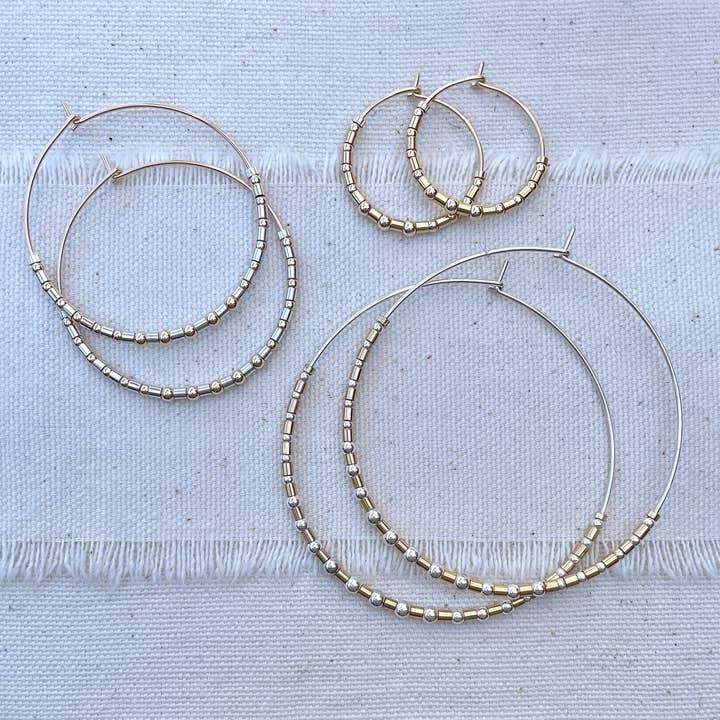 Aros de Cuentas Armonía para venta al por mayor de Hoops by Pliers & String