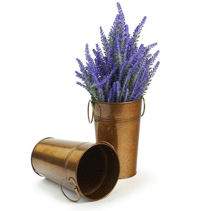 Buhi Imports – Engroshandel Spand – 5,5 tommer kobberfarvet fransk spand med foring1