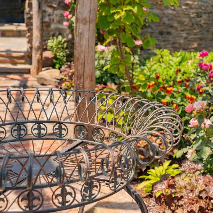 Zaer Ltd. International - Wholesale Plant Pot Stand - "London 1820" Wire Basket Plant Stands in 3 Sizes 3 Pc/Set7