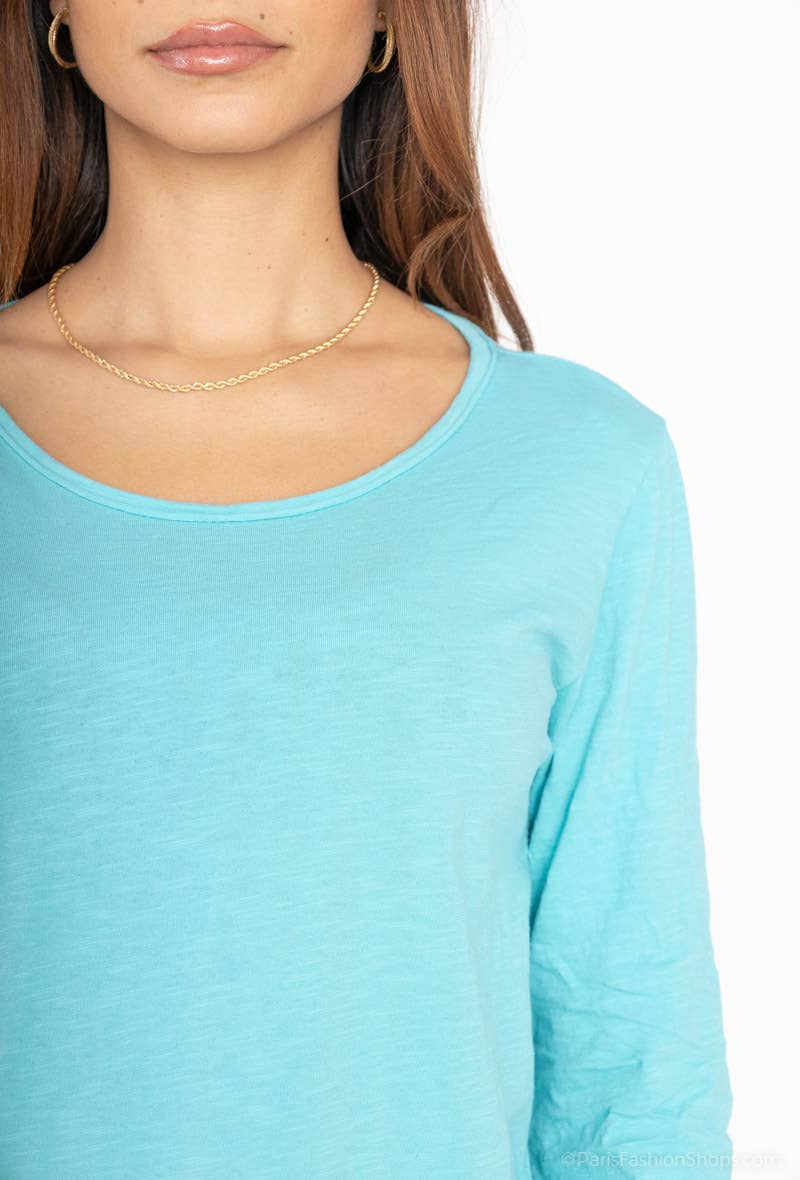 LINEN & COTTON HOUSE - Wholesale T-shirt (Zonder tekening) - Dames - 8008 basic katoenen T-shirt5