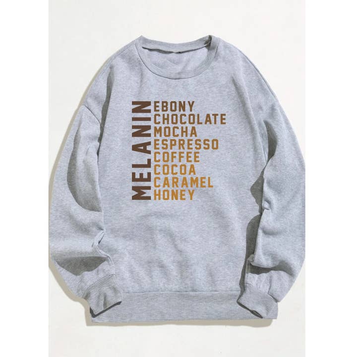 Nobrand - Wholesale Graphic Sweatshirt - Women's - MELANIN GRAPHIC SWEATSHIRT2