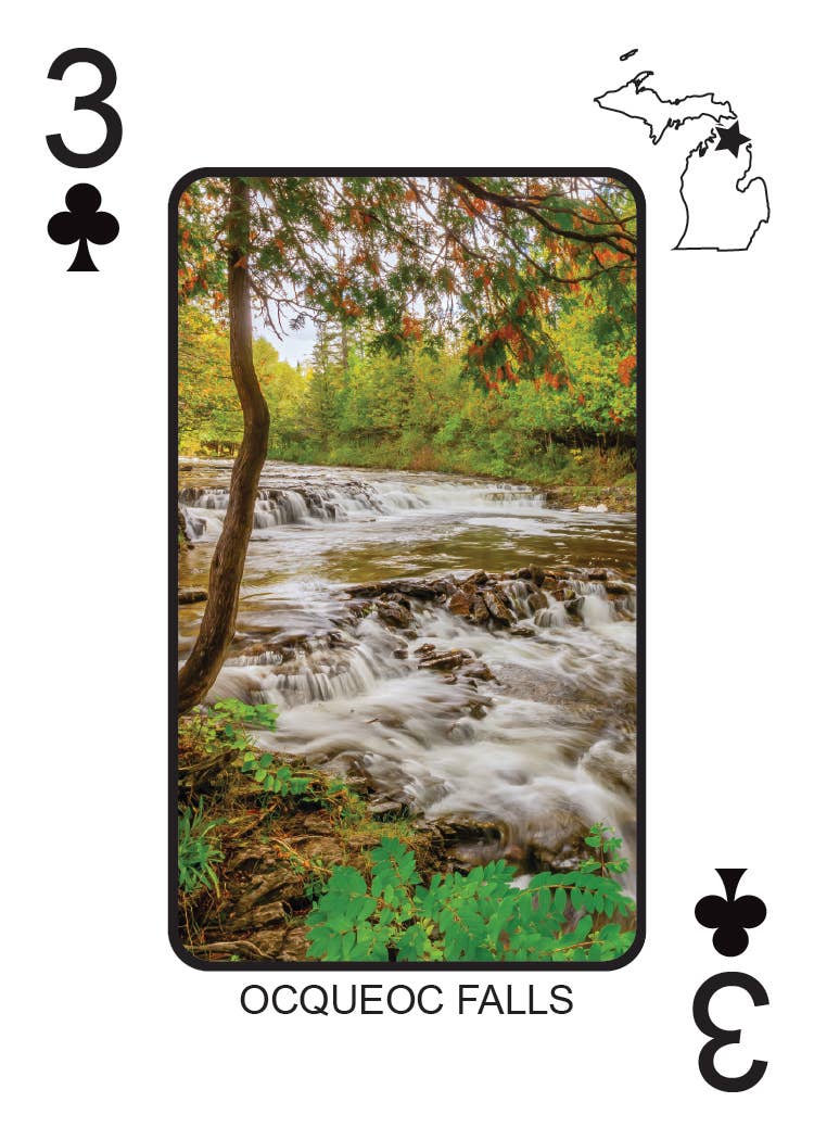 Phil Stagg Photography - Wholesale Playing Cards - WATERFALLS OF MICHIGAN - Playing Cards - Euchre Friendly17