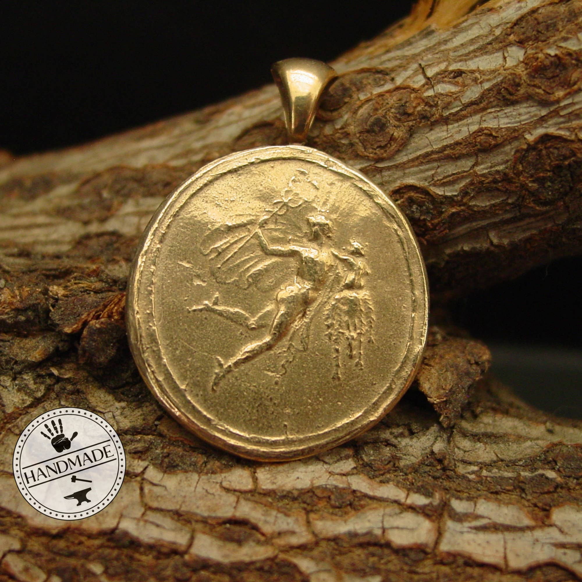 Vis a Vis Jewelry - Wholesale Individual Charm/Pendant - God Hermes and Tyche Cameo Pendant2