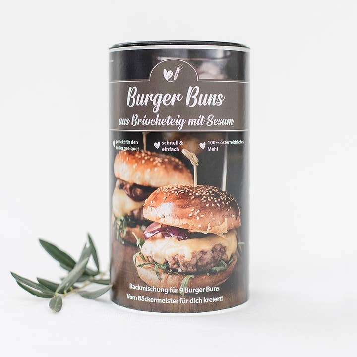 Bake Affair GmbH - Vente Mélange pour pain - Mélange à pâtisserie de pains à hamburger à base de pâte briochée au sésame