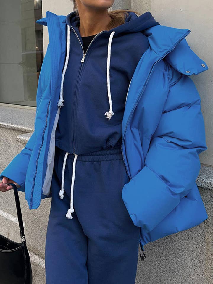 safistyle - Wholesale Puffer Jacket - Women's - Oversized Hooded Puffer Jacket5