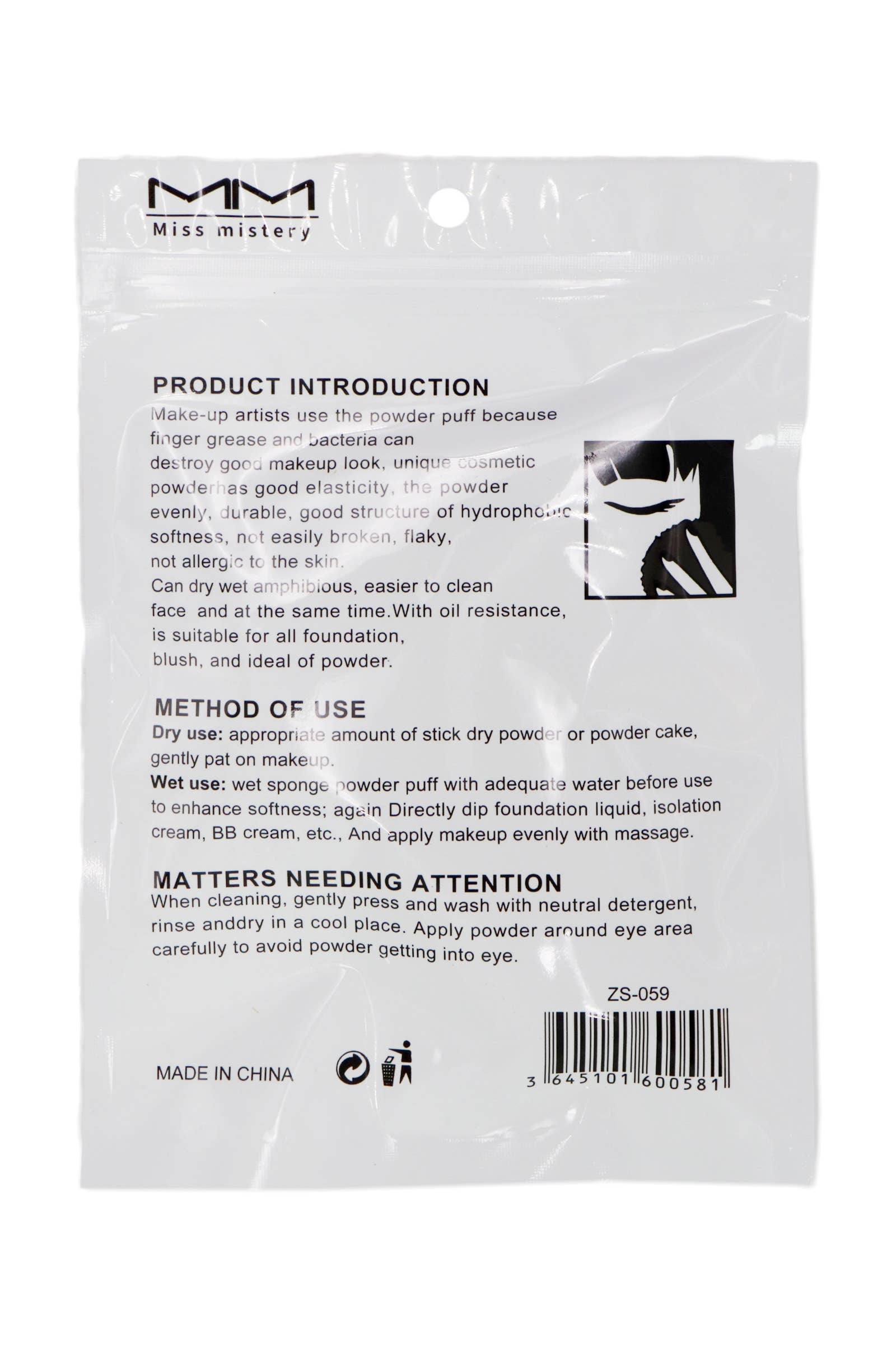 Cap Zone - Wholesale Makeup Sponge/Blender - Velvety Triangle Makeup Powder Puff - 3 pc/bag4