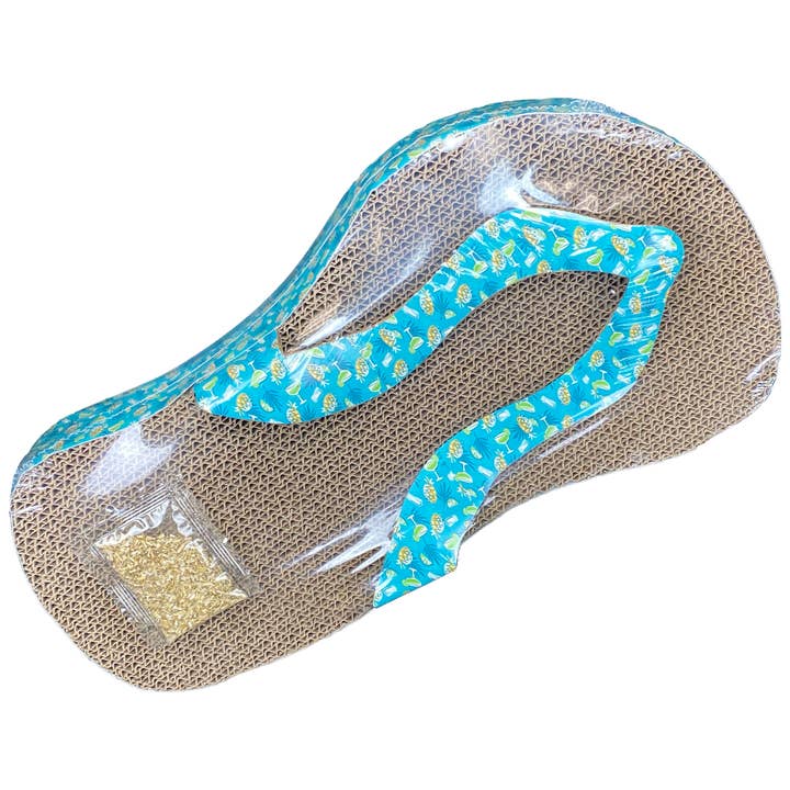 Multipet Margaritaville® Flip Flop Cat Scratcher 16" for wholesale by Pet Palette Distribution