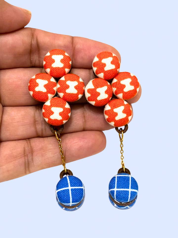Cluster Earrings- Royalties for wholesale by Botón de Azúcar