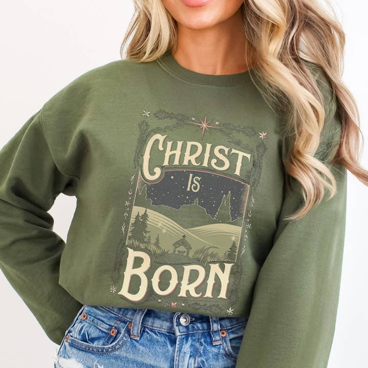 Christmas nativity sweatshirt, Faith holiday crewneck, Jesus for wholesale by ATTA TOOD LLC